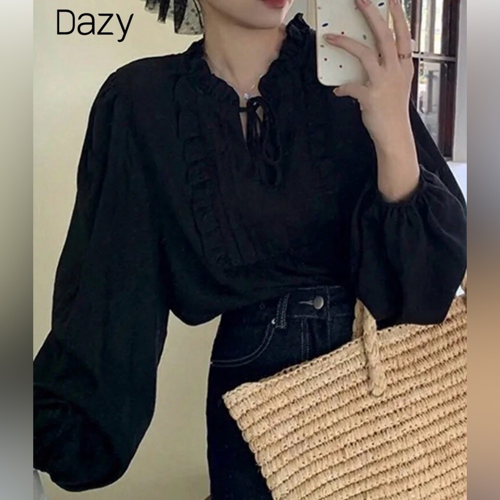 Elegant Black Women's Top